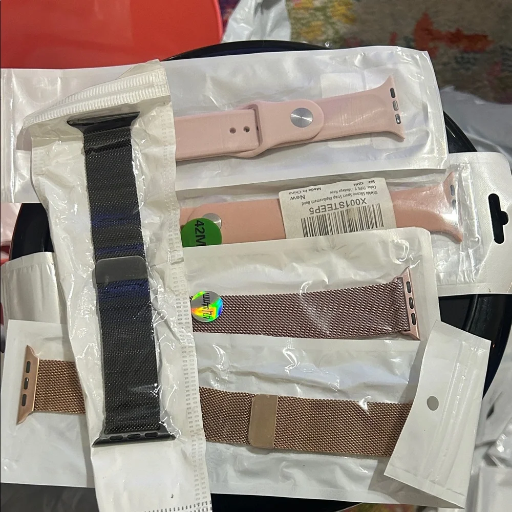 Apple Watch bands size 42-44mm brand new lot of 5